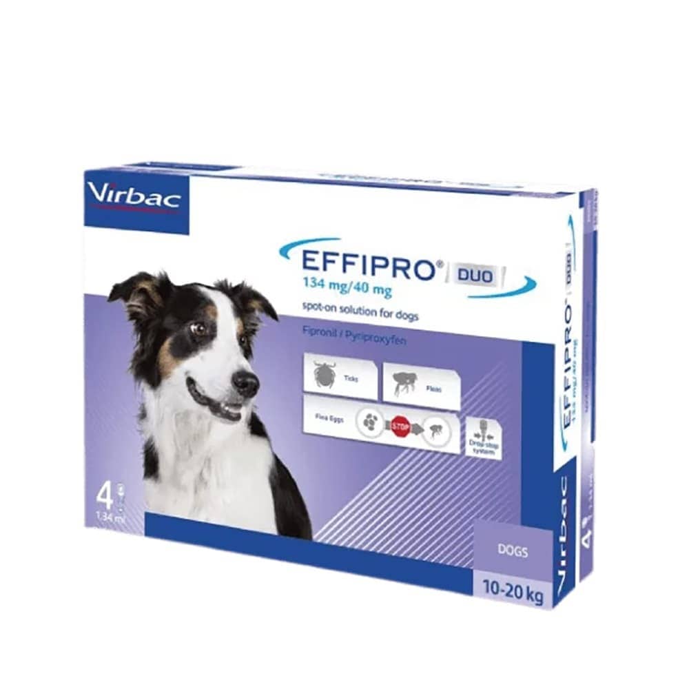 Effipro Duo pretblusu pilieni suņiem 10–20 kg 134/40 mg N4